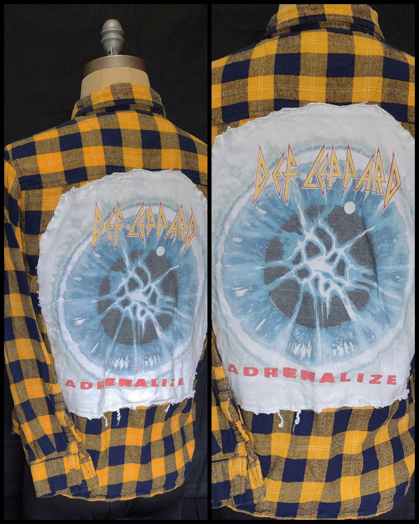 Def Leppard Adrenalize Custom Flannel